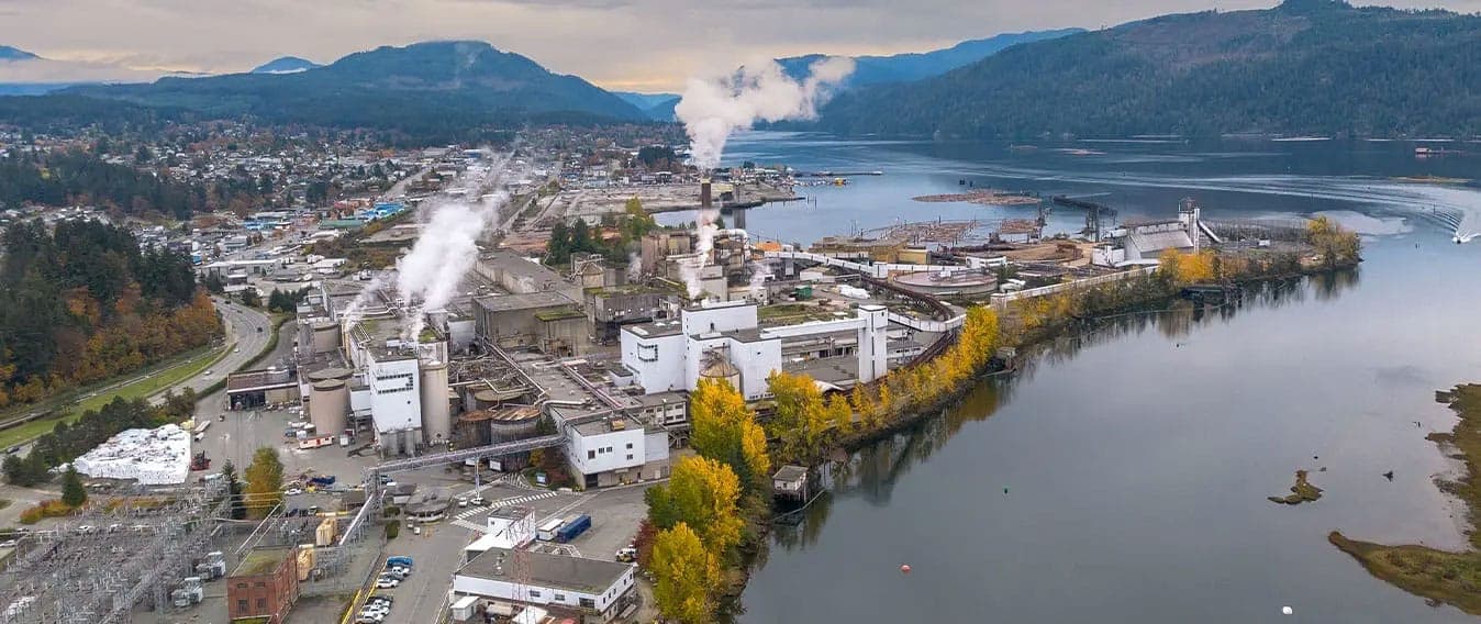 An image showing the exterior of the manufacturing plant.